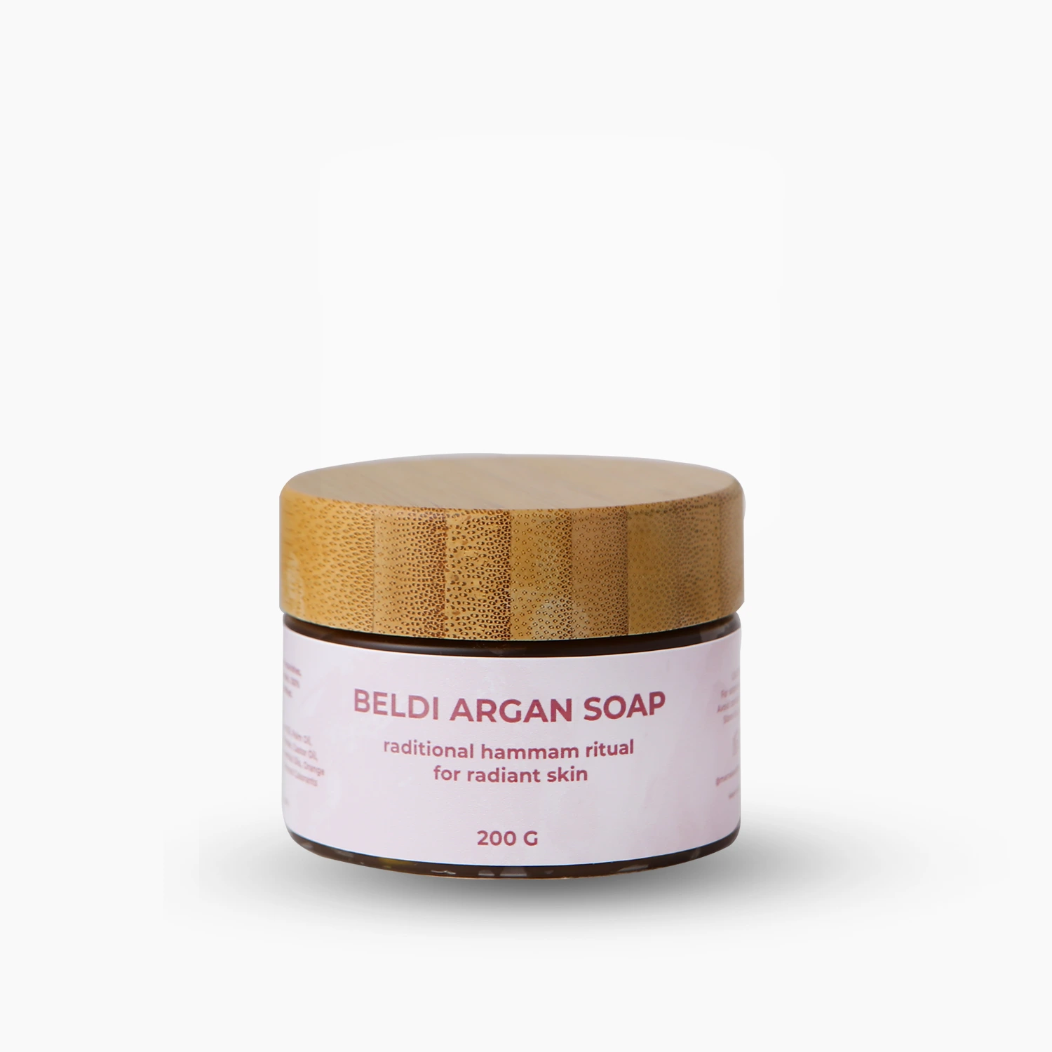 Moroccan Black Soap with Shea Butter – Deep Cleansing & Exfoliating – 200g
