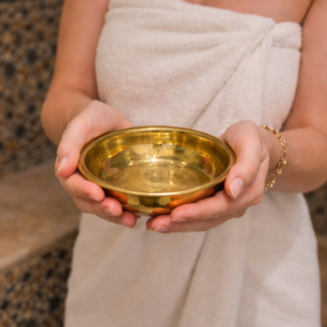 Hand-Engraved Pure Brass Hamam Bowl | moroccan Spa Basin